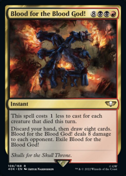 【Foil】【EN】Blood for the Blood God! [40K] 金R No.108★