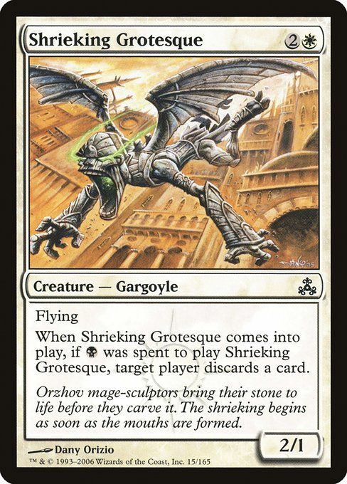 【Foil】【EN】金切り声の混種/Shrieking Grotesque [GPT] 白C No.15