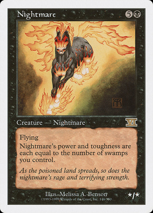 【EN】夢魔/Nightmare [6ED] 黒R No.146
