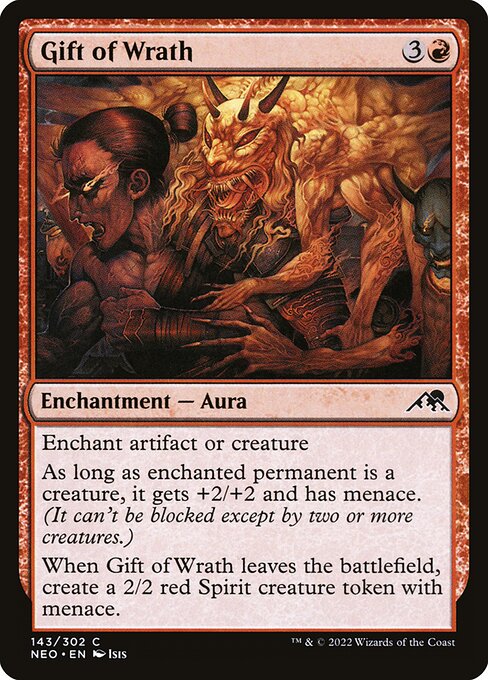 【Foil】【EN】憤怒の贈り物/Gift of Wrath [NEO] 赤C No.143