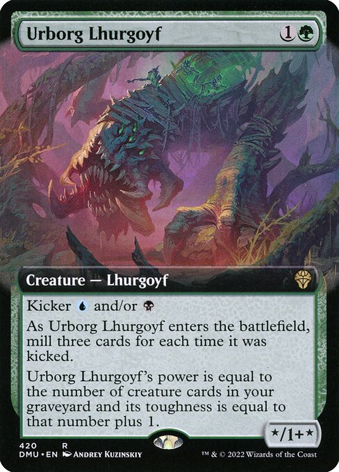 【Foil】【EN】アーボーグのルアゴイフ/Urborg Lhurgoyf [DMU] 緑R No.420