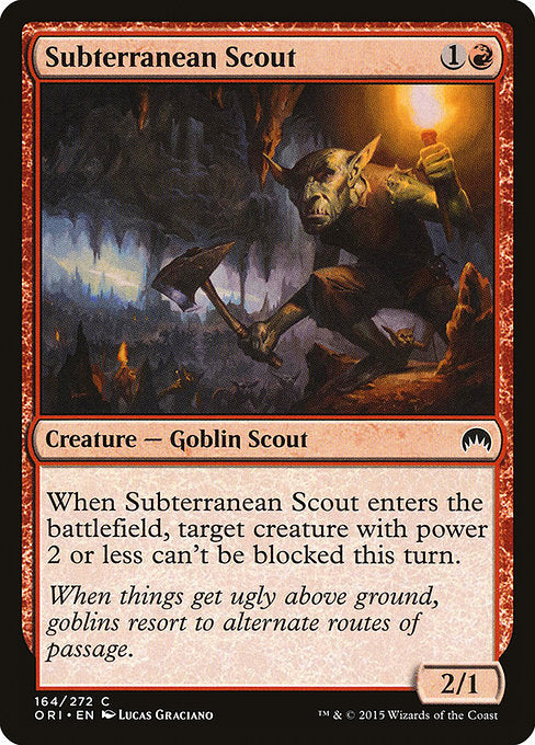 【Foil】【EN】地底の斥候/Subterranean Scout [ORI] 赤C No.164