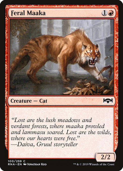 【Foil】【EN】野生のマーカ/Feral Maaka [RNA] 赤C No.100
