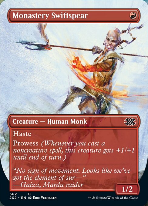 【Foil】【EN】僧院の速槍/Monastery Swiftspear [2X2] 赤C No.362