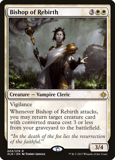 【Foil】【EN】再誕の司教/Bishop of Rebirth [XLN] 白R No.5
