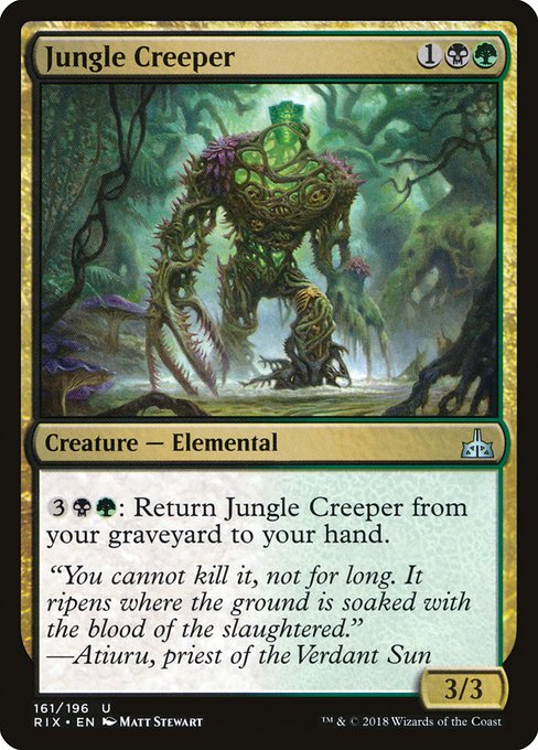 【EN】ジャングルの化け蔓/Jungle Creeper [RIX] 金U No.161