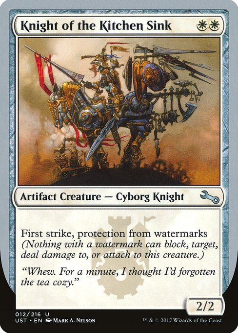 【Foil】【EN】Knight of the Kitchen Sink [UST] 茶U No.12f
