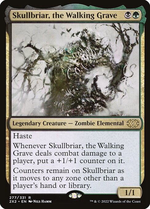 【Foil】【EN】歩く墓場、髑髏茨/Skullbriar, the Walking Grave [2X2] 金R No.277