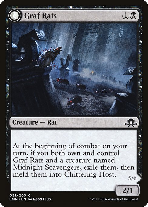 【EN】墓ネズミ/Graf Rats [EMN] 黒C No.91