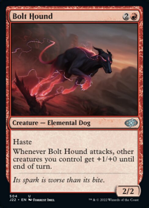 【EN】雷光の猟犬/Bolt Hound [J22] 赤U No.504