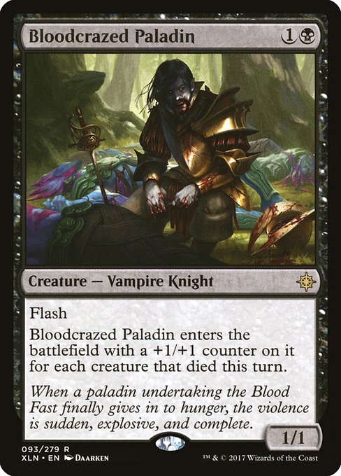 【Foil】【EN】血に狂った聖騎士/Bloodcrazed Paladin [XLN] 黒R No.93