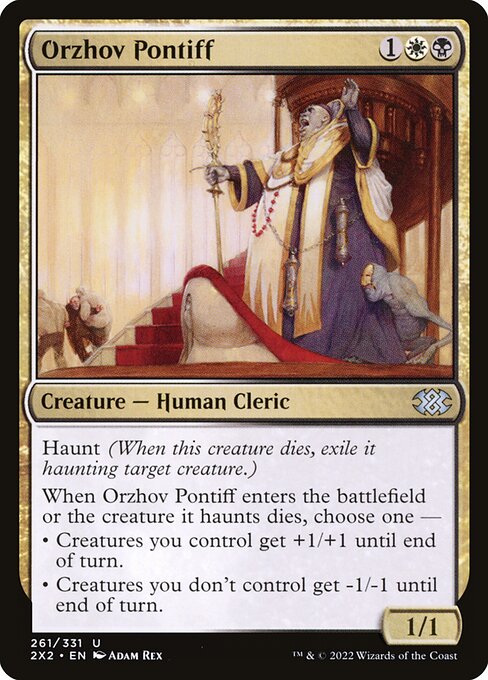 【Foil】【EN】オルゾフの司教/Orzhov Pontiff [2X2] 金U No.261