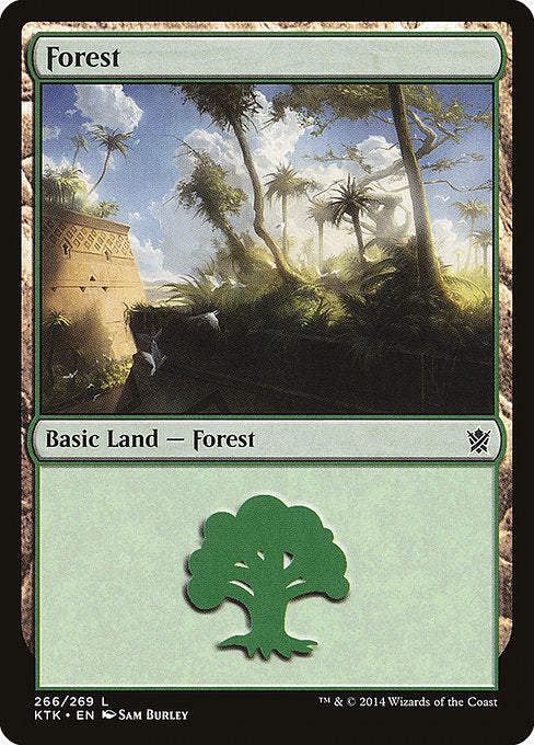 【Foil】【EN】森/Forest [KTK] 無C No.266