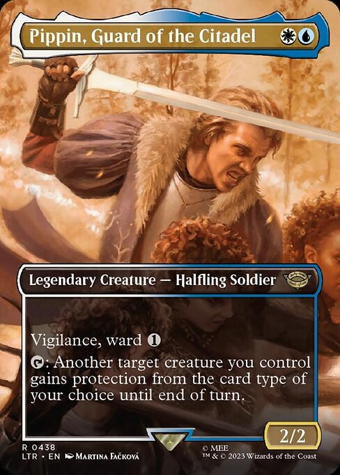 【Foil】【EN】城塞の近衛兵、ピピン/Pippin, Guard of the Citadel [LTR] 金R No.438