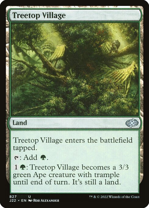 【EN】樹上の村/Treetop Village [J22] 無U No.827