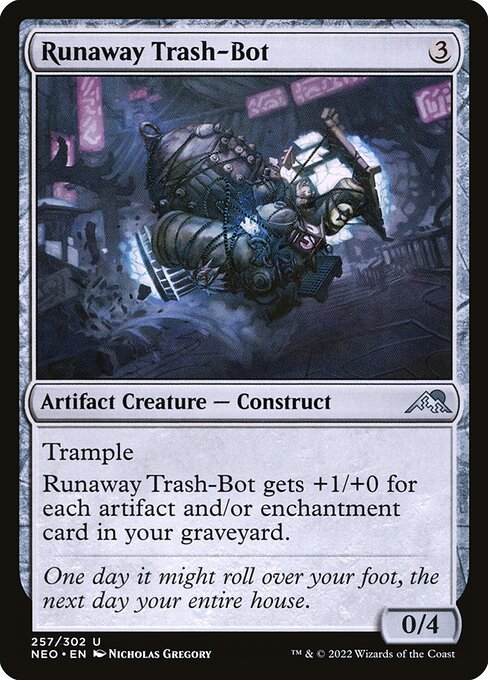 【Foil】【EN】暴走ごみ収集ボット/Runaway Trash-Bot [NEO] 茶U No.257