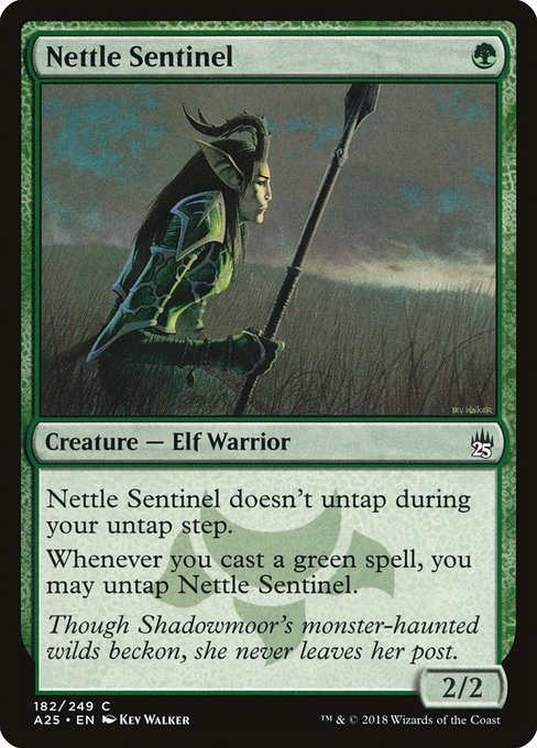 【Foil】【EN】イラクサの歩哨/Nettle Sentinel [A25] 緑C No.182