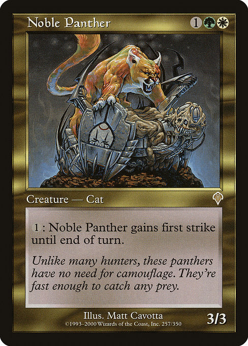 【Foil】【EN】気高き豹/Noble Panther [INV] 金R No.257