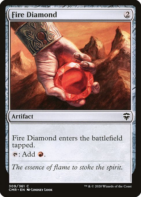 【Foil】【EN】緋色のダイアモンド/Fire Diamond [CMR] 茶C No.309
