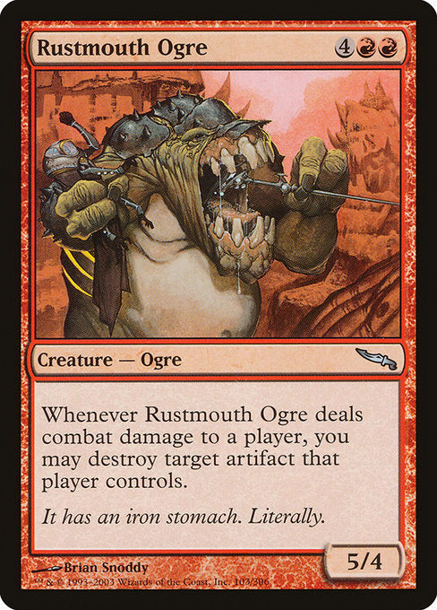 【Foil】【EN】錆口のオーガ/Rustmouth Ogre [MRD] 赤U No.103