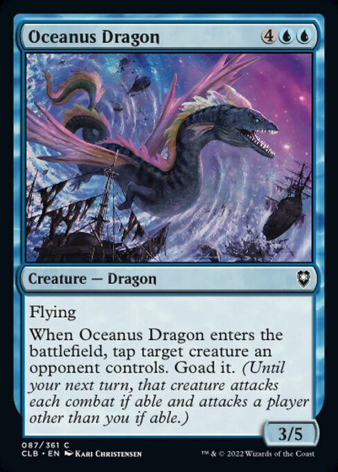 【Foil】【EN】オケアノス・ドラゴン/Oceanus Dragon [CLB] 青C No.87