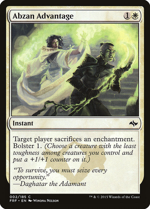 【Foil】【EN】アブザンの優位/Abzan Advantage [FRF] 白C No.2