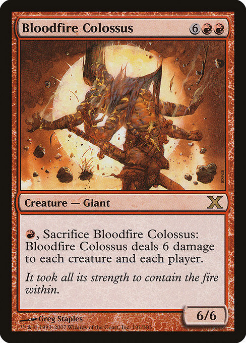 【EN】沸血の巨像/Bloodfire Colossus [10E] 赤R No.191