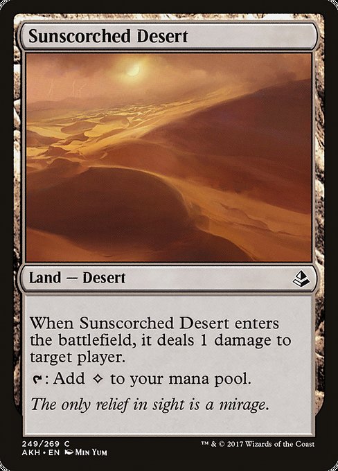 【Foil】【EN】陽焼けした砂漠/Sunscorched Desert [AKH] 無C No.249