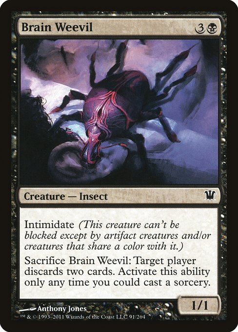 【Foil】【EN】脳ゾウムシ/Brain Weevil [ISD] 黒C No.91