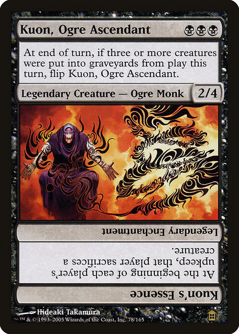 【Foil】【EN】Kuon, Ogre Ascendant // Kuon's Essence [SOK] 黒R No.78