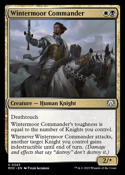 【EN】冬荒野の指揮官/Wintermoor Commander [MOC] 金U No.345