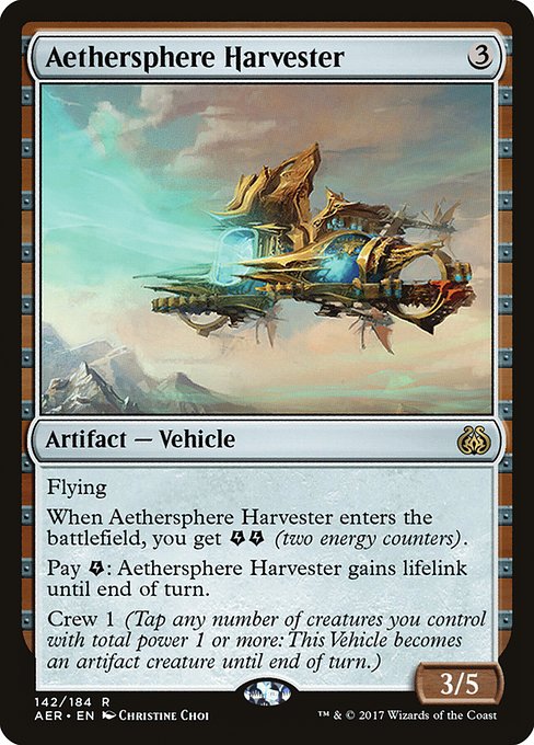 【Foil】【EN】霊気圏の収集艇/Aethersphere Harvester [AER] 茶R No.142