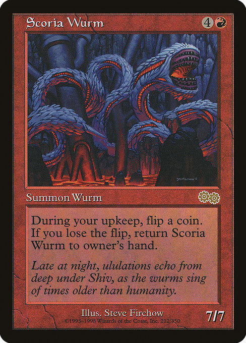 【EN】岩滓のワーム/Scoria Wurm [USG] 赤R No.212