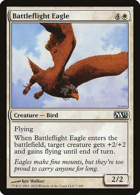 【Foil】【EN】戦飛びの鷲/Battleflight Eagle [M13] 白C No.7