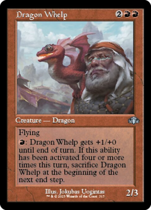 【Foil】【EN】チビ・ドラゴン/Dragon Whelp [DMR] 赤U No.317
