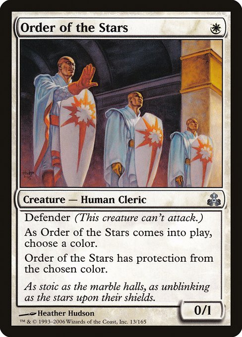 【Foil】【EN】星の兵団/Order of the Stars [GPT] 白U No.13