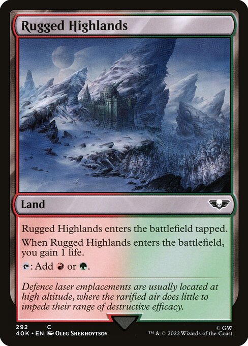 【EN】岩だらけの高地/Rugged Highlands [40K] 無C No.292