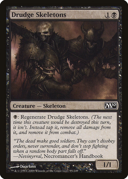 【Foil】【EN】蠢く骸骨/Drudge Skeletons [M10] 黒C No.95