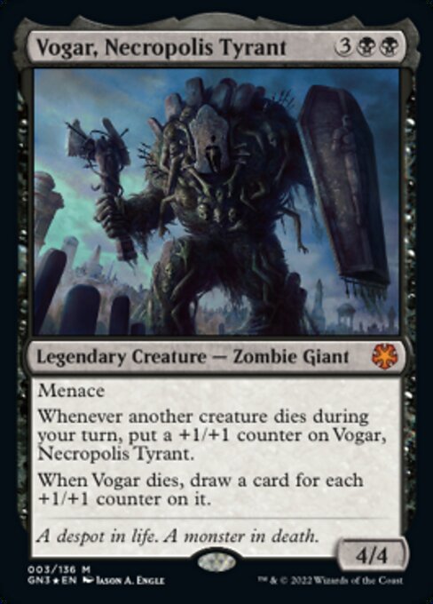【EN】Vogar, Necropolis Tyrant [GN3] 黒M No.3