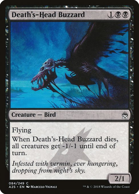 【Foil】【EN】死神頭のノスリ/Death's-Head Buzzard [A25] 黒C No.84