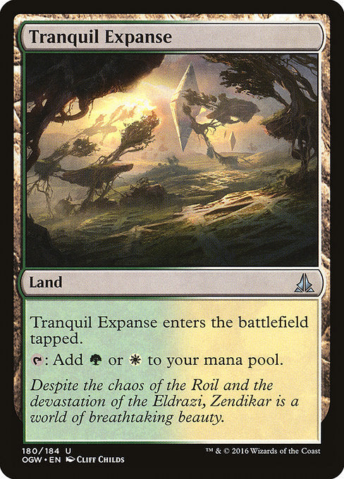 【Foil】【EN】平穏なる広野/Tranquil Expanse [OGW] 無U No.180