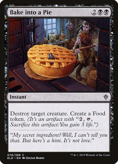 【Foil】【EN】パイ包み/Bake into a Pie [ELD] 黒C No.76