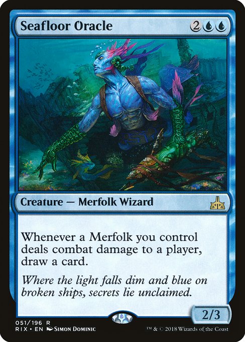 【Foil】【EN】海底の神託者/Seafloor Oracle [RIX] 青R No.51