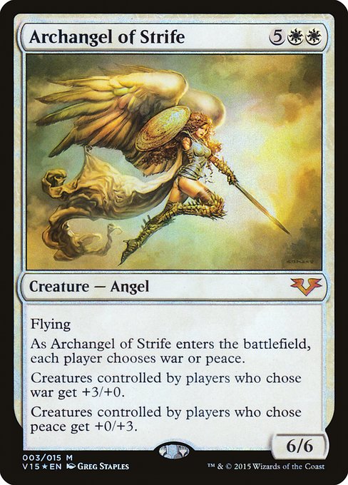 【Foil】【EN】敵対の大天使/Archangel of Strife [V15] 白M No.3