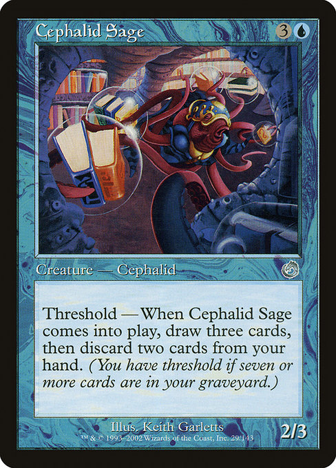 【Foil】【EN】セファリッドの賢者/Cephalid Sage [TOR] 青U No.29