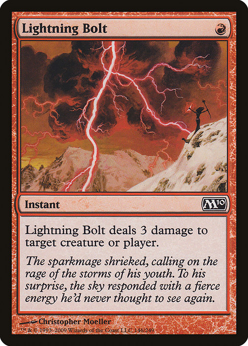 【Foil】【EN】稲妻/Lightning Bolt [M10] 赤C No.146