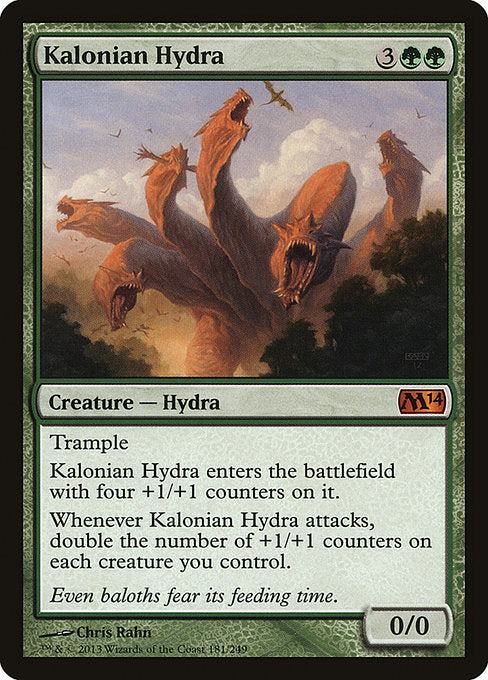 【Foil】【EN】カロニアのハイドラ/Kalonian Hydra [M14] 緑M No.181