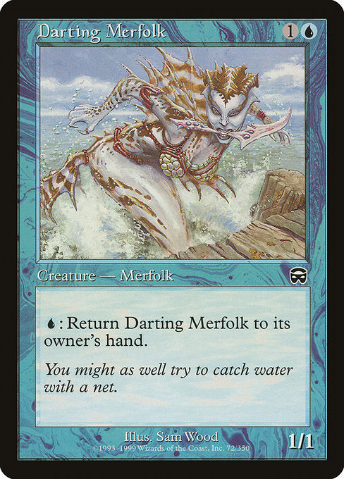 【Foil】【EN】矢のごときマーフォーク/Darting Merfolk [MMQ] 青C No.72