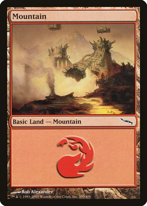 【Foil】【EN】山/Mountain [MRD] 無C No.300