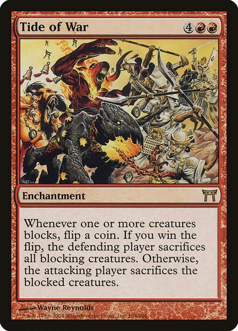 【Foil】【EN】戦いの潮目/Tide of War [CHK] 赤R No.194